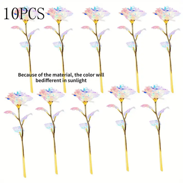 10Pcs/Set Radiant Crystal Rose - Image 5