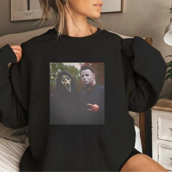 Michael Myers Ghost Face Halloween Sweatshirt