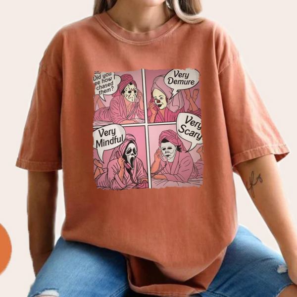 Very Demure Very Mindful Halloween TShirt - Image 7