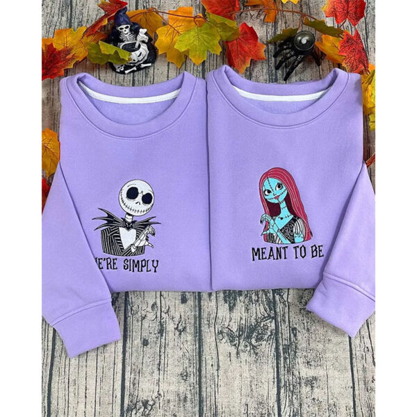 Nightmare Couple Embroidered Sweatshirt