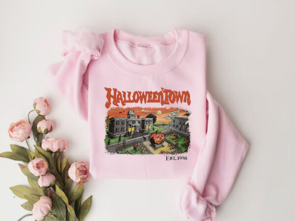 Vintage Halloweentown Est 1998 Sweatshirt - Image 4