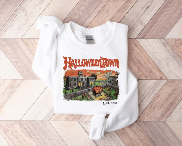 Vintage Halloweentown Est 1998 Sweatshirt - Image 3