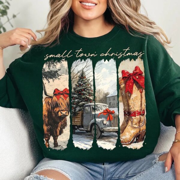 Vintage Small Town Christmas Sweatshirt