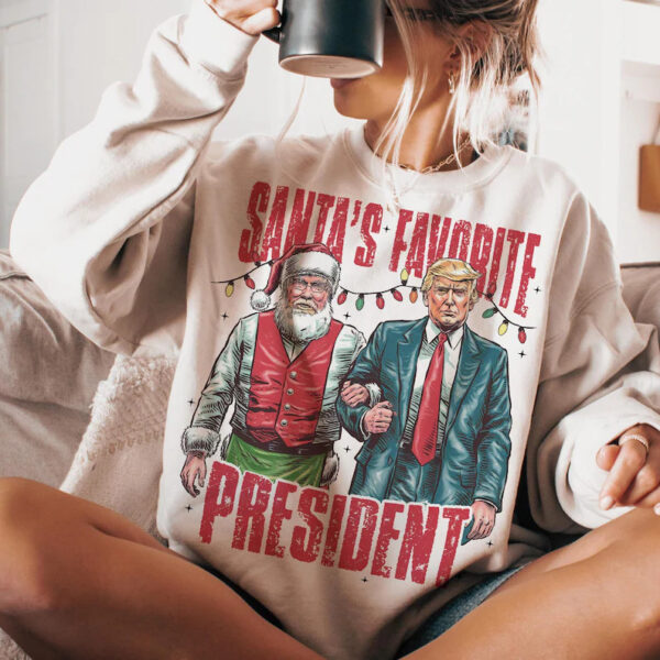 Santa's Favorite President Christmas Sweatshirt