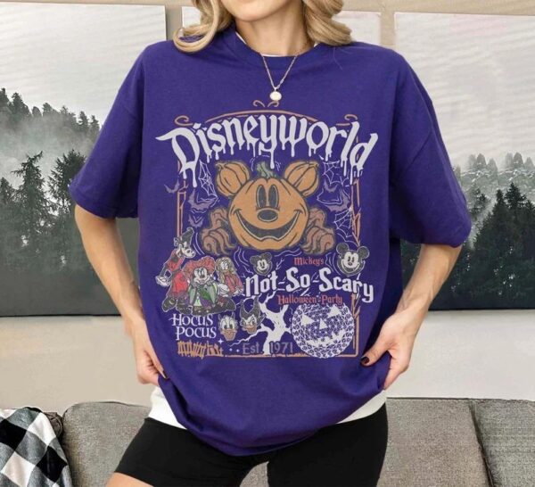 Disneyworld Est.1971 Halloween T-Shirt, Mickey Hocus Pocus T-Shirt - Image 4