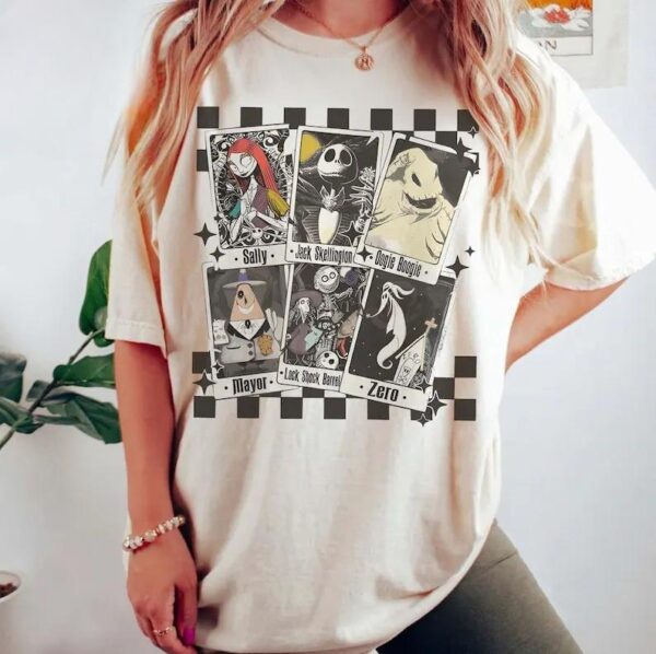 Nightmare Before Christmas TShirt, Nightmare Tarot Cards TShirt - Image 4