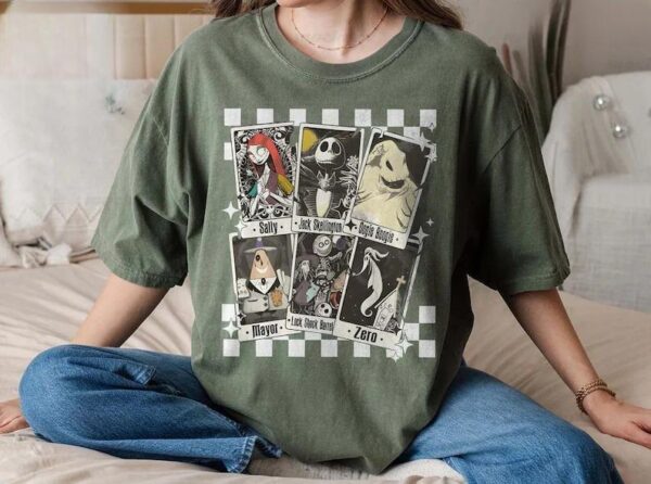 Nightmare Before Christmas TShirt, Nightmare Tarot Cards TShirt - Image 2