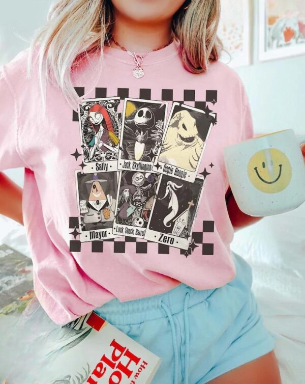 Nightmare Before Christmas TShirt, Nightmare Tarot Cards TShirt - Image 3