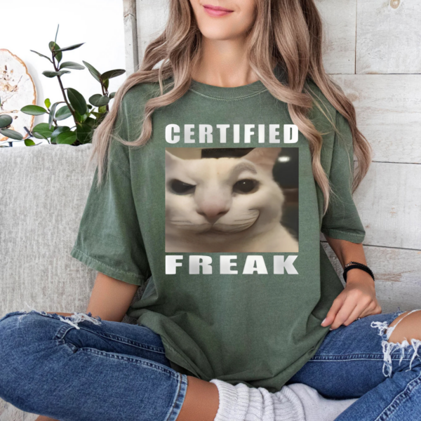 Certified Freak Cat TShirt - Image 3