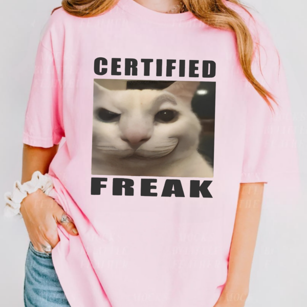 Certified Freak Cat TShirt - Image 4