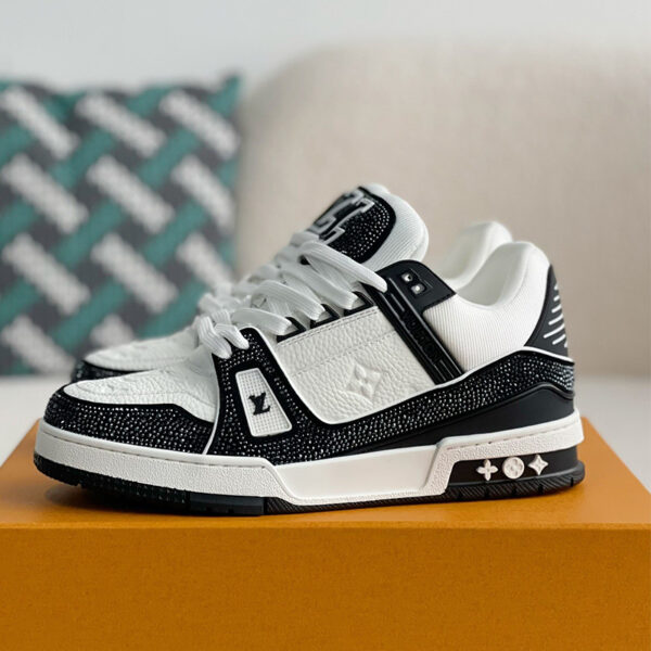 LV Trainer Sneakers Bling Black - Image 4