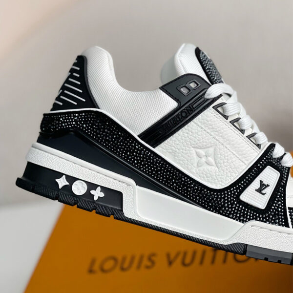 LV Trainer Sneakers Bling Black - Image 3