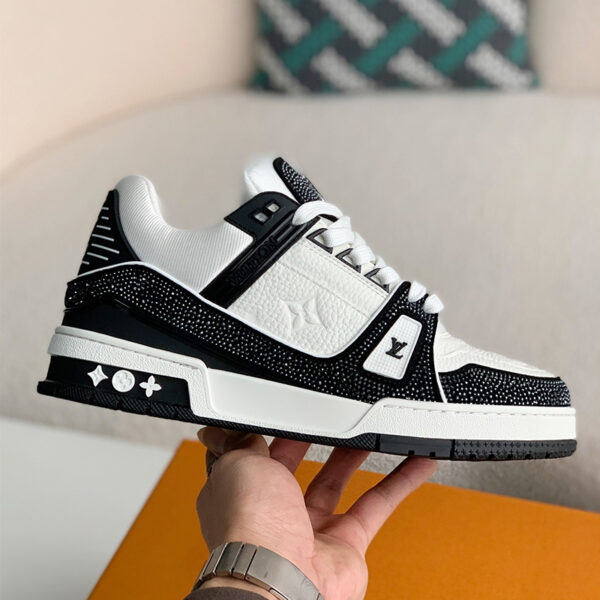 LV Trainer Sneakers Bling Black - Image 2